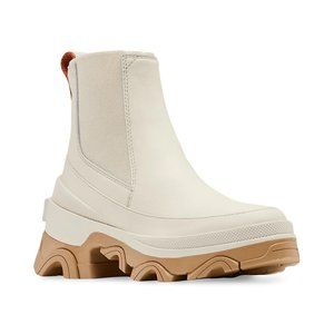 NEW Sorel Size 7.5 Womens Waterproof Brex Boot Chelsea - Natural, Sea Salt